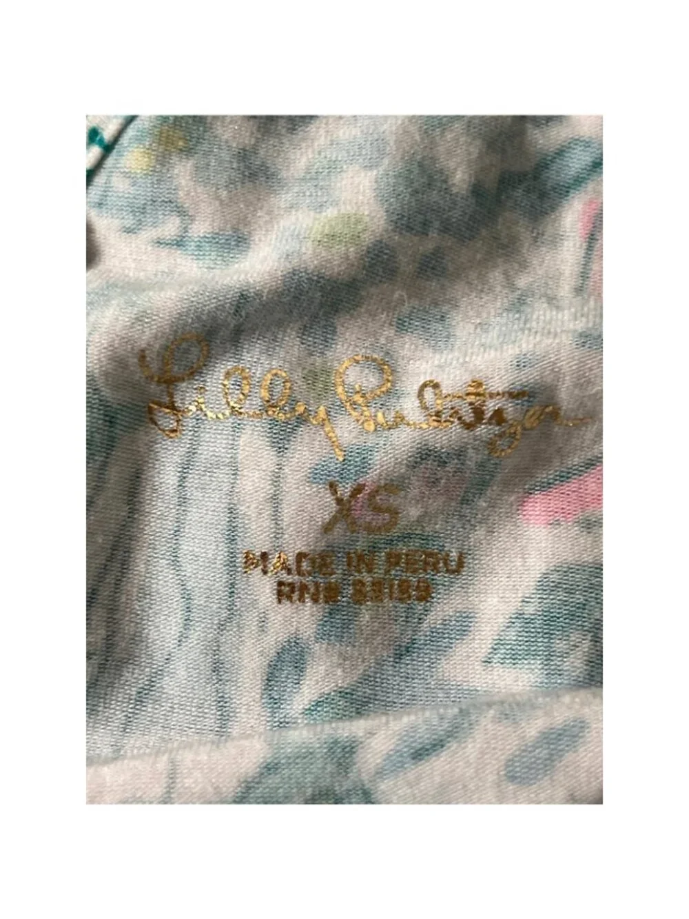 Lilly Pulitzer Tank Top XS Tropical Flamingo Palm Trees Vacation Resort Beach mm - Picture 5 of 5